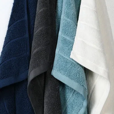 Anne Klein Reverie 100% Cotton 6-piece Towel Set In Light Gray