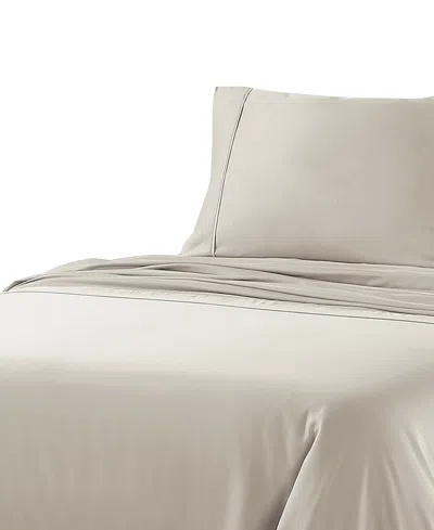 Anne Klein Reverie 4-piece Solid Sheet Set, Full In Gray