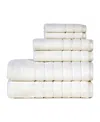 Anne Klein Reverie Cotton 6-pc. Towel Set In White