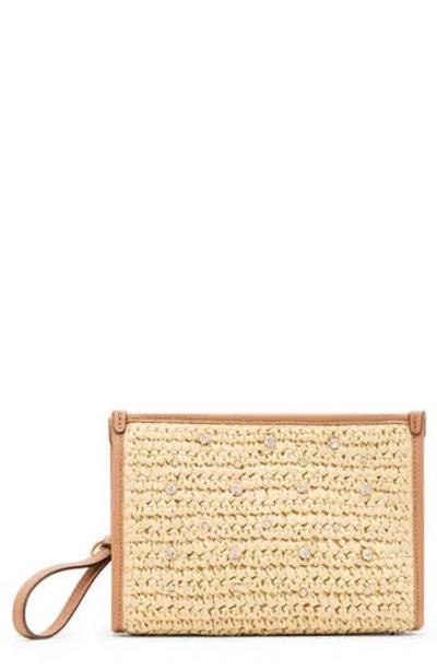 Anne Klein Rhinestone Woven Wristlet