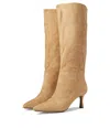 Anne Klein Rizzo Women's 9 Tan Pointed Toe Stiletto Heel Knee High Boots Zpo3419