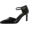 Anne Klein Rolanda Womens Pointed Toe Buckle Slingback Heels In Black