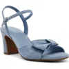 Anne Klein Rosy Ankle Strap Sandal In Light Blue