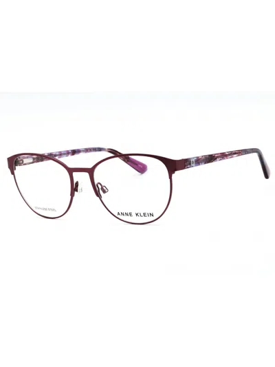 Anne Klein Round Metal Women's Eyeglasses - Model Ak5097 In Red
