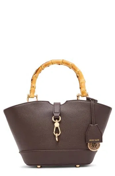 Anne Klein Rounded Mini Tote In Brown