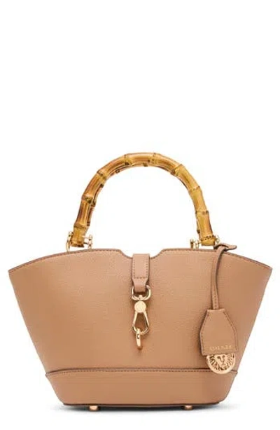 Anne Klein Rounded Mini Tote In Brown