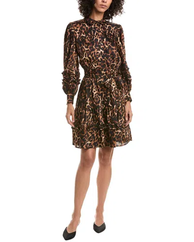 ANNE KLEIN ANNE KLEIN RUFFLE SHIRTDRESS