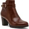 Anne Klein Rumor Platform Bootie In Brown