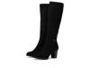 Anne Klein Rya Boots Women's Black Almond Toe Side Zip Block Heel Rhs5631 In Black