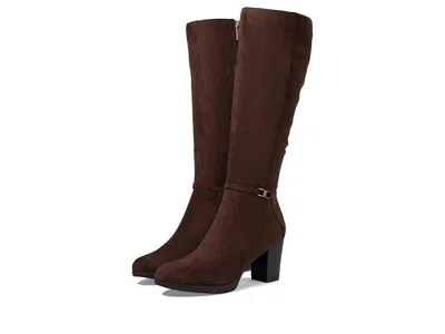 Anne Klein Rya Womens Dark Brown Almond Toe Knee High Riding Boot Jobb192