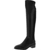 Anne Klein Sable Womens Leather Tall Knee-high Boots In Black