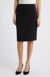 Anne Klein Women's Knee-length Pencil Skirt In Anne Black