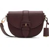 Anne Klein Saddle Crossbody Bag In Purple