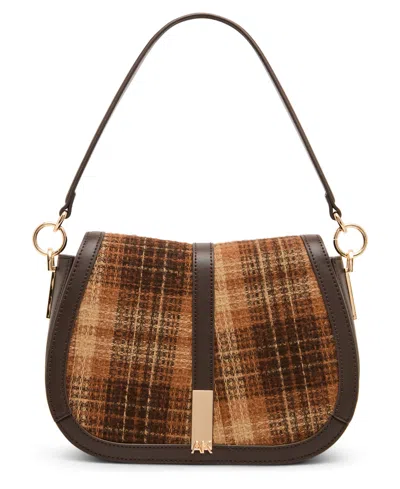 Anne Klein Saddle Medium Flap Crossbody Handbag In Multi
