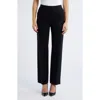 Anne Klein Womens High Rise Pull On Flared Pants In Anne Black