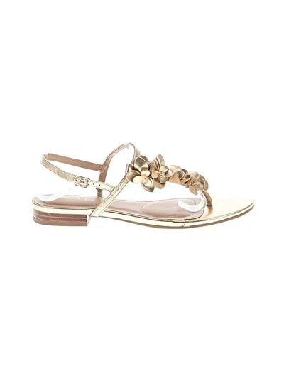Pre-owned Anne Klein Sandals In Gold