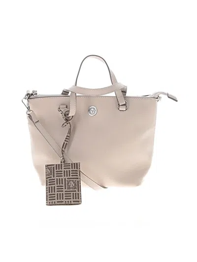 Pre-owned Anne Klein Satchel In Ivory