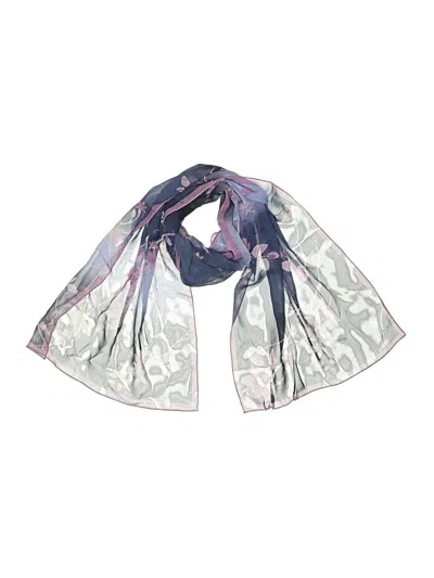 Pre-owned Anne Klein Scarf In Blue
