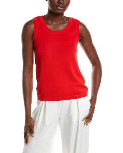 Anne Klein Scoop Neck Tank In Multi