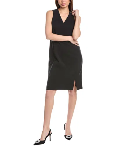 Anne Klein Seaming Detail Sheath Dress In Black