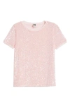 Anne Klein Sequin Mesh W Triple Mesh Ss B In Peony Pink