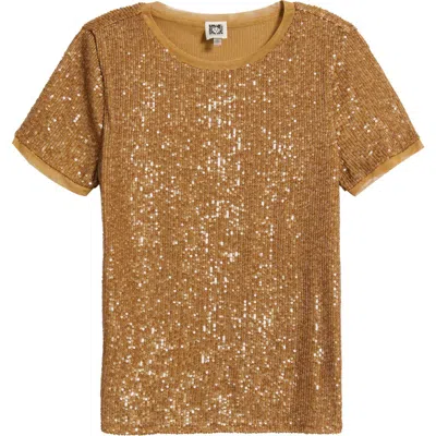 Anne Klein Sequin Mesh Top