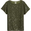 Anne Klein Sequin Mesh Top