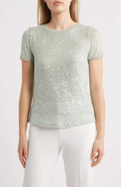 ANNE KLEIN ANNE KLEIN SEQUIN MESH TOP