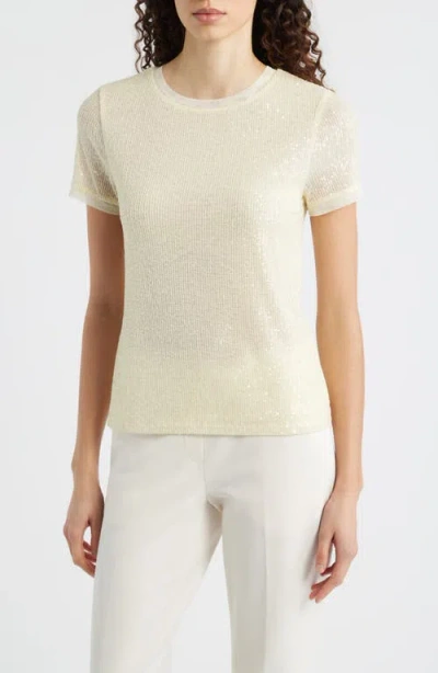 Anne Klein Bateau Dolman T-shirt In Yellow