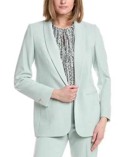 Anne Klein Shawl Lapel Jacket In Blue