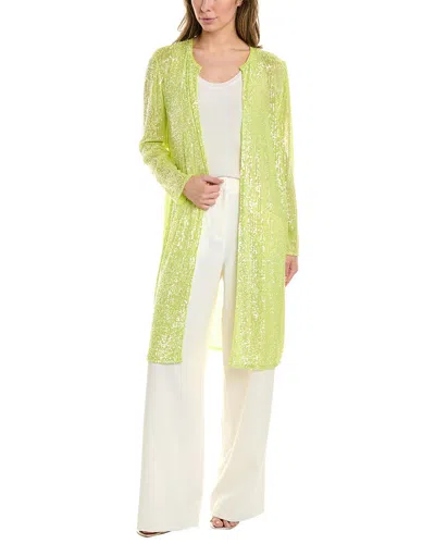 Anne Klein Shine Duster In Green