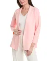 Anne Klein Montery Longline Cardigan In Pink