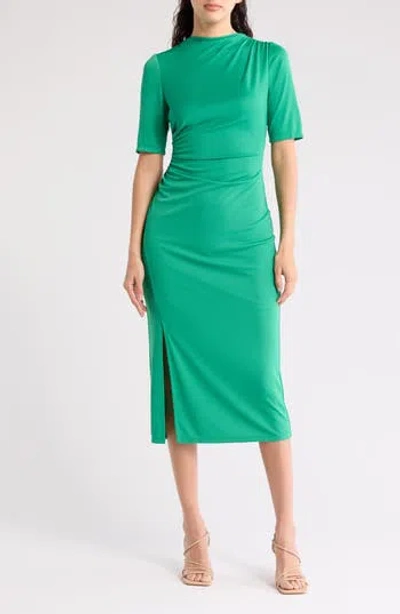 ANNE KLEIN ANNE KLEIN SHORT SLEEVE MIDI DRESS