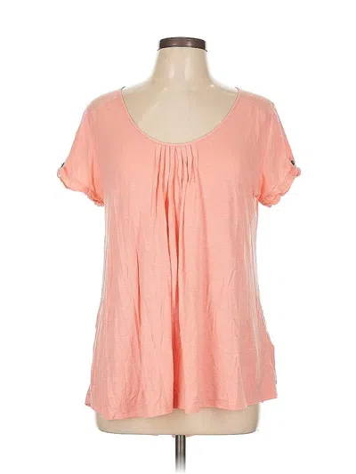 Pre-owned Anne Klein Short Sleeve T-shirt In Orange