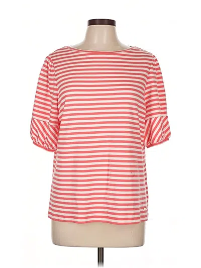 Pre-owned Anne Klein Short Sleeve T-shirt In Red