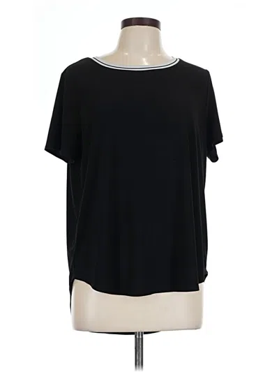 Pre-owned Anne Klein Short Sleeve T-shirt In Black
