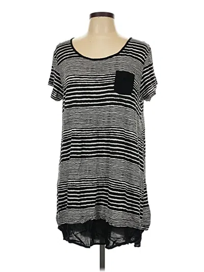 Pre-owned Anne Klein Short Sleeve T-shirt In Black