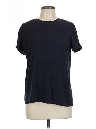 Pre-owned Anne Klein Short Sleeve T-shirt In Black