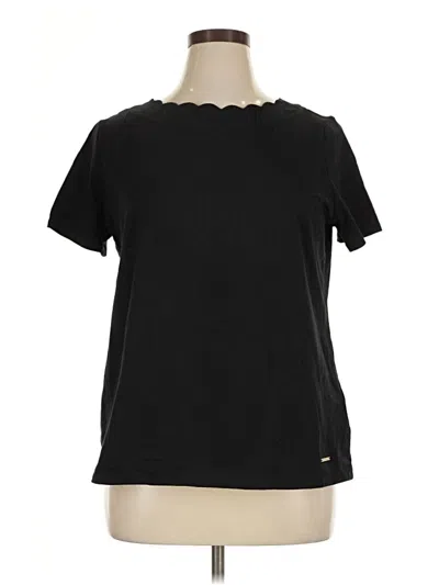 Pre-owned Anne Klein Short Sleeve T-shirt In Black