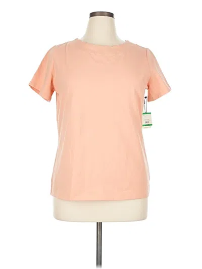 Pre-owned Anne Klein Short Sleeve T-shirt In Orange