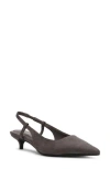 Anne Klein Shorty Slingback Pump In Gray