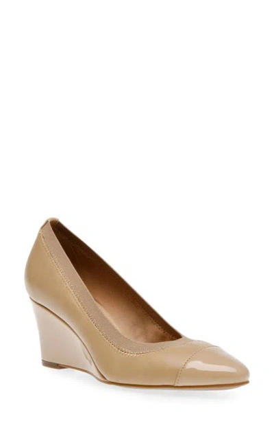 Anne Klein Simone Wedge Pump In Beige