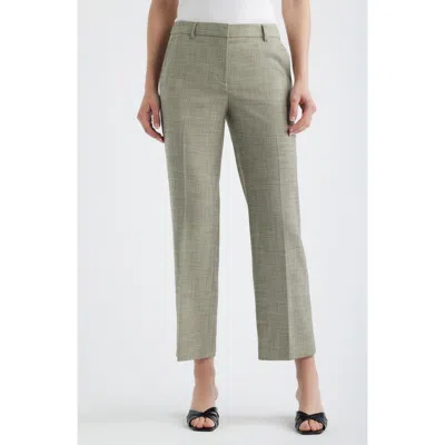 Anne Klein Slash Pocket Straight Leg Pants In Transparent