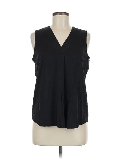 Pre-owned Anne Klein Sleeveless Blouse In Black