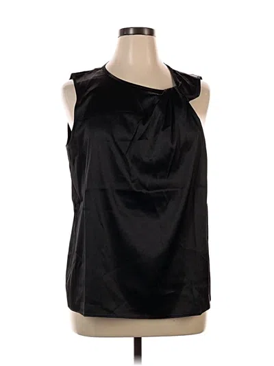 Pre-owned Anne Klein Sleeveless Blouse In Black