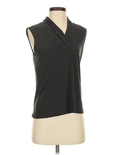 Pre-owned Anne Klein Sleeveless Blouse In Black