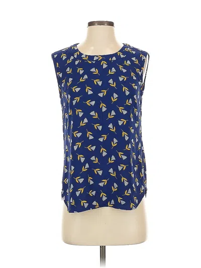 Pre-owned Anne Klein Sleeveless Blouse In Blue
