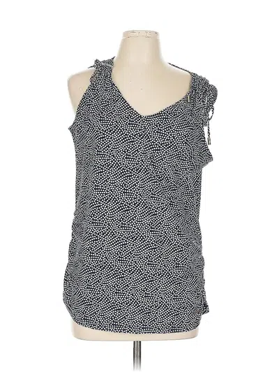 Pre-owned Anne Klein Sleeveless Blouse In Blue