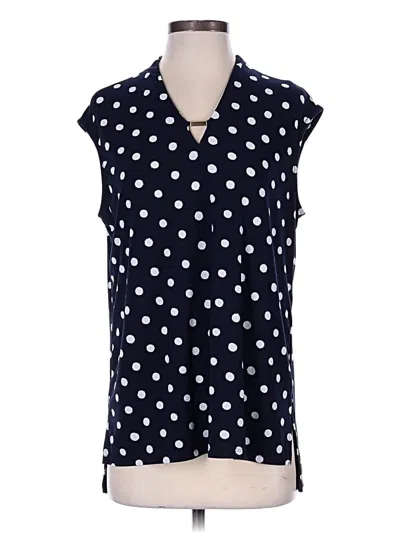 Pre-owned Anne Klein Sleeveless Blouse In Blue