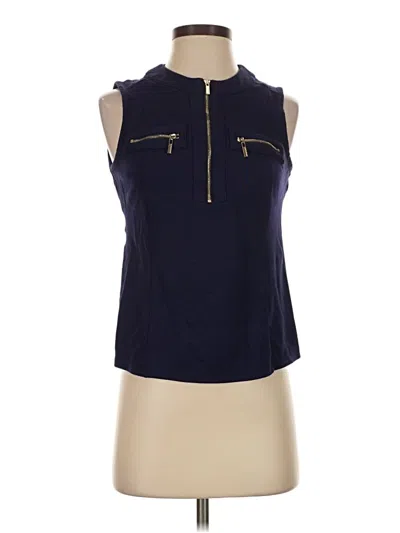Pre-owned Anne Klein Sleeveless Blouse In Blue